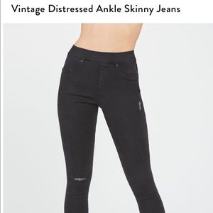 SPANX Vintage Distressed Ankle Skinny Jeans